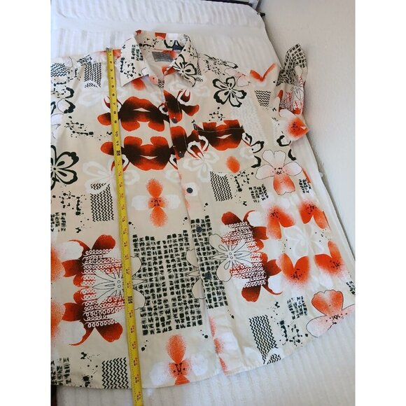 Pineapple Connection Shirt Mens XL White Hawaiian  Buttonup Floral Hawaii Design - Picture 6 of 12